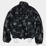 タイダイクロップジャケット_ブラック