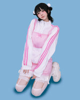 pinkie track jersey zip-up (3color)