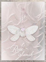 Rosé Isle Wonderful Creatures Cicada Wing Dream Handmade Lace Wing Shoulder Bag
