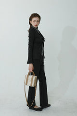 FLARE SPAN FLEECE-LINED PANTS_BLACK