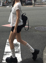 リブル ロールアップ アジャスト ショート パンツ