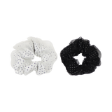 [2EA 1SET] LOVELY DOT SHIRRING SCRUNCHIE