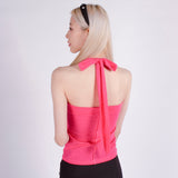 HALTER SPAN TANK TOP / PINK