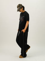 LU Gradation Vintage Printing 1/2 T