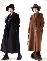 Wool double-sided fleece overcoat