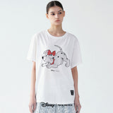 DISNEY BUTTERFLY RIBBON DALMATIAN TOP_WHITE