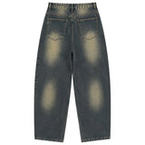 BTB : RAW EDGE BALLON JEANS [VINTAGE BLUE]