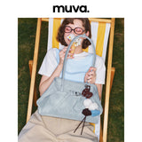 muva. Fold‑Ear Tote Bag, Large‑Capacity Fashion Premium‑Feel Women’s Purse for Spring‑Summer Commute, New Arrival Mar 16