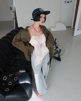 [UNISEX] カーゴポケットシャツボンバージャケット