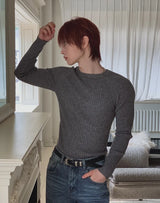 Sailon Ribbed Raglan Muscle Fit Knit