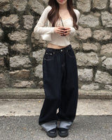 ロールアップデニムパンツ