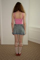 FRILL CAMI TOP / PINK