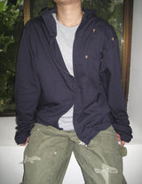 Vintage Star Cropped Zip-Up Hoodie (4c)