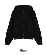 Any Stitch Knit Hood Zip Up