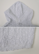 Soft Summer Hood Crop Knit Cardigan (4color)