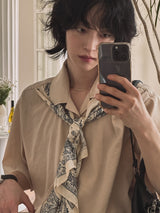 Bandana scarf half shirt