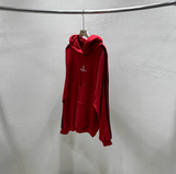 Outside track over hoodie