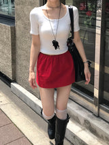 Natural Days Linen Mini Skirt