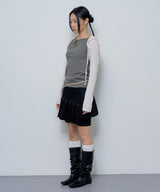 KNITTED HOOD BOLERO SET UP (BEIGE)_F24ZB073
