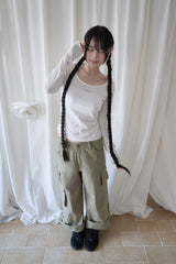 3-WAY MESH POCKET CARGO PT KHAKI