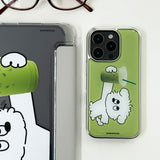 matcha love silver epoxy case