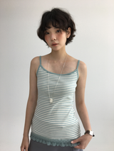 Som Striped Lace Sleeveless (4color)