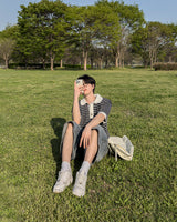Pale Gracy Bermuda Denim