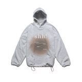 'Shh!' オーバーフィットフーディー (WHITE MELANGE)