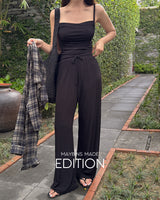 [MADE] Lay pleats sleeveless & pants set