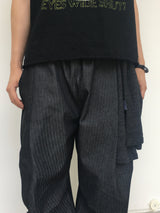 Nook's Herringbone Nonfaded Balloon Pants 3C
