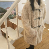 Mical oversized fur duffle coat