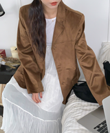 Autumn Suede Collar Jacket