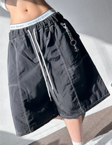 Bati Nylon Stitch Keyring Point Short Bermuda Shorts 3 Colors