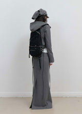 Layered Bolero Wool Jacket / Grey