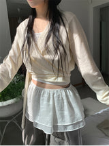GLITTER CANCAN LAYERED SKIRT (2C)