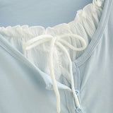 Sora Layered Button Top