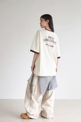 PATTERN LINE RINGER T-SHIRT