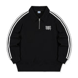 ラフ ミニ ロゴ トラック カラー ハーフ ジップアップ (2color)