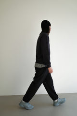 Wool jogger pants, Black