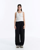 バックディテールシグネチャーノースリーブ (White, Black)