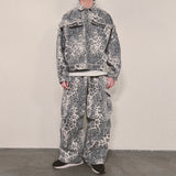 leopard grunge trucker jacket_grey