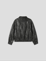 Vintage Curve Leather Jacket
