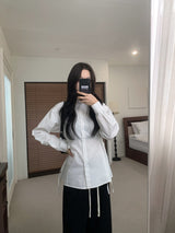 Refine Side Strap Long Sleeve Shirt