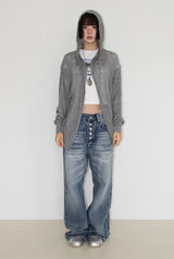 5-BUTTON WASHED DENIM