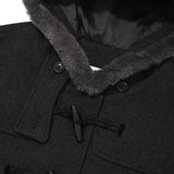 CHERRY CROP TOGGLE SHORT COAT [CHARCOAL]