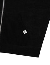 フリース フーディー ジップアップ(BLACK)