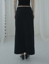 Illoque Pocket Nylon Long Skirt