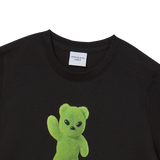 25SS ALIEN BEAR CROP SHORT SLEEVE T-SHIRT BLACK