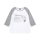 YURINA pfp Raglan 3/4 T-shirt [2 Color]