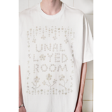 ボタンロゴTシャツ / WHITE